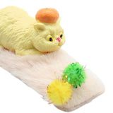 Maxbell 1/12 Detailed Hand Painted Cat Decor for Dollhouse Decorations Party Favor Yellow