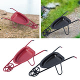 Maxbell 1:12 Wheelbarrow Simulated Dioramas Realistic Small Yard Cart Railway Station red