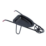 Maxbell 1:12 Wheelbarrow Simulated Dioramas Realistic Small Yard Cart Railway Station black