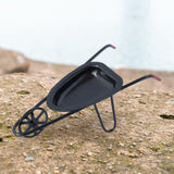 Maxbell 1:12 Wheelbarrow Simulated Dioramas Realistic Small Yard Cart Railway Station black