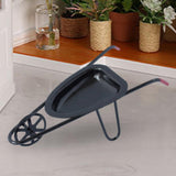 Maxbell 1:12 Wheelbarrow Simulated Dioramas Realistic Small Yard Cart Railway Station black