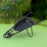 Maxbell 1:12 Wheelbarrow Simulated Dioramas Realistic Small Yard Cart Railway Station black
