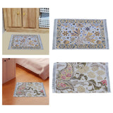 Maxbell Miniature Rug Furniture Blanket Handmade Pretend Party 1:12 Dollhouse Carpet Style A