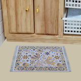 Maxbell Miniature Rug Furniture Blanket Handmade Pretend Party 1:12 Dollhouse Carpet Style A