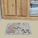 Maxbell Miniature Rug Furniture Blanket Handmade Pretend Party 1:12 Dollhouse Carpet Style B