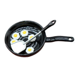 Maxbell 1:12 Miniature Frying Pan and Spatula Poached Eggs Set for Ktichen Ornaments