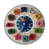 Maxbell Shape Sorter Clock Smooth Edge Puzzle Toys for 2 3 4 Year Old Toddlers Kids