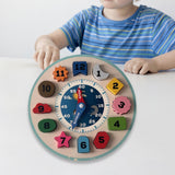 Maxbell Shape Sorter Clock Smooth Edge Puzzle Toys for 2 3 4 Year Old Toddlers Kids