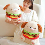 Maxbell Funny Cheeseburger Plush Stuffed Toy for Birthday Decoration Kids Boys Girls