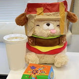 Maxbell Funny Cheeseburger Plush Stuffed Toy for Birthday Decoration Kids Boys Girls