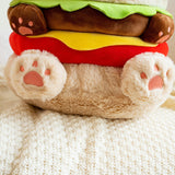 Maxbell Funny Cheeseburger Plush Stuffed Toy for Birthday Decoration Kids Boys Girls