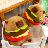 Maxbell Plush Hamburger Capybara Car Living Room Soft for Family Children Girls Boys 20cm