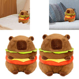 Maxbell Plush Hamburger Capybara Car Living Room Soft for Family Children Girls Boys 20cm