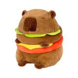 Maxbell Plush Hamburger Capybara Car Living Room Soft for Family Children Girls Boys 28cm