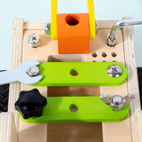 Maxbell Wooden Busy Board with LED Light Screwdriver Board for Boys Girls Activities