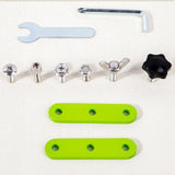 Maxbell Wooden Busy Board with LED Light Screwdriver Board for Boys Girls Activities