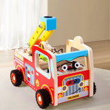 Maxbell Wooden Busy Board with LED Light Screwdriver Board for Boys Girls Activities