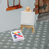 Maxbell Painting Tool Set Scene Props Doll House Decor Realistic Dollhouse Furniture