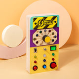 Maxbell Wooden Busy Board with LED Light Educational for Boys Girls Activities Gifts