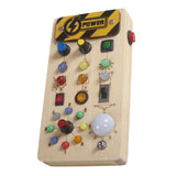 Maxbell Light up Busy Board Travel Toy Montessori Toy for Boys Girls Activities Kids