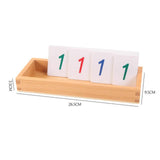 Maxbell 1-9000 Learning Cards Versatile Large PVC Number Cards for Nursery Home