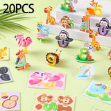 Maxbell Craft DIY 3D Puzzle Sensory Development Shape Matching Puzzle for Babies