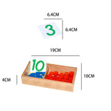 Maxbell Montessori Number Cards & Counters for Early Childhood Children Kindergarten