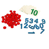 Maxbell Montessori Number Cards & Counters for Early Childhood Children Kindergarten