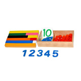 Maxbell Montessori Number Cards & Counters for Early Childhood Children Kindergarten