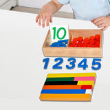 Maxbell Montessori Number Cards & Counters for Early Childhood Children Kindergarten