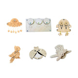 Maxbell Busy Board DIY Part DIY Material Wooden Montessori for Infants Birthday Gift spaceship