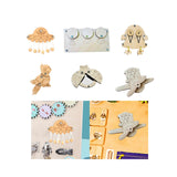 Maxbell Busy Board DIY Part DIY Material Wooden Montessori for Infants Birthday Gift spaceship