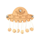 Maxbell Busy Board DIY Part DIY Material Wooden Montessori for Infants Birthday Gift spaceship