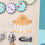 Maxbell Busy Board DIY Part DIY Material Wooden Montessori for Infants Birthday Gift spaceship