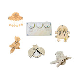 Maxbell Busy Board DIY Part DIY Material Wooden Montessori for Infants Birthday Gift spaceship