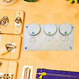 Maxbell Busy Board DIY Part DIY Material Wooden Montessori for Infants Birthday Gift pairing