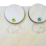 Maxbell Busy Board DIY Part DIY Material Wooden Montessori for Infants Birthday Gift pairing