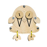 Maxbell Busy Board DIY Part DIY Material Wooden Montessori for Infants Birthday Gift owl