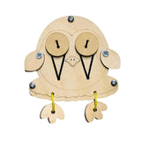 Maxbell Busy Board DIY Part DIY Material Wooden Montessori for Infants Birthday Gift owl