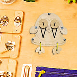 Maxbell Busy Board DIY Part DIY Material Wooden Montessori for Infants Birthday Gift owl