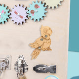 Maxbell Busy Board DIY Part DIY Material Wooden Montessori for Infants Birthday Gift pecker