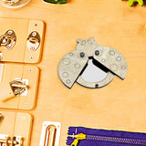 Maxbell Busy Board DIY Part DIY Material Wooden Montessori for Infants Birthday Gift mirror
