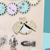 Maxbell Busy Board DIY Part DIY Material Wooden Montessori for Infants Birthday Gift mirror