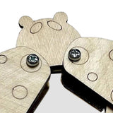 Maxbell Busy Board DIY Part DIY Material Wooden Montessori for Infants Birthday Gift mirror