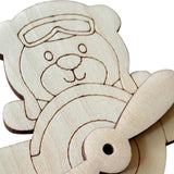 Maxbell Busy Board DIY Part DIY Material Wooden Montessori for Infants Birthday Gift plane