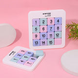Maxbell Magnetic Number Sliding Puzzle Portable Learning Tangram Jigsaw Intelligence 3 floors