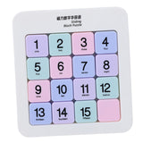 Maxbell Magnetic Number Sliding Puzzle Portable Learning Tangram Jigsaw Intelligence 4 floors
