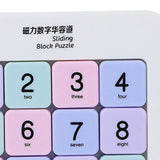 Maxbell Magnetic Number Sliding Puzzle Portable Learning Tangram Jigsaw Intelligence 4 floors