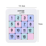 Maxbell Magnetic Number Sliding Puzzle Portable Learning Tangram Jigsaw Intelligence 4 floors