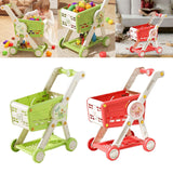 Maxbell Toy Shopping Cart Multifunctional Role Playing for Children Kids Development Green